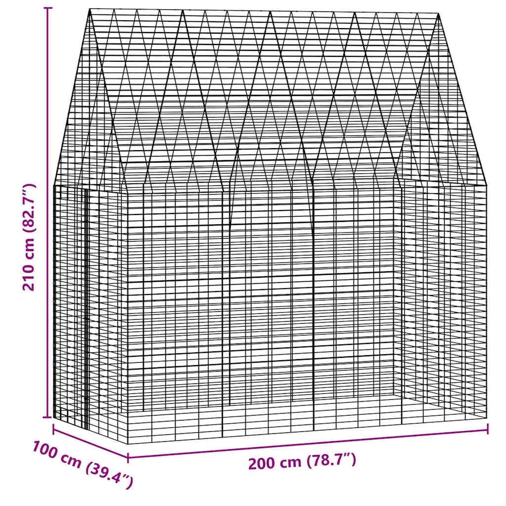 Galvanised Steel Outdoor Habitat for Small Pets