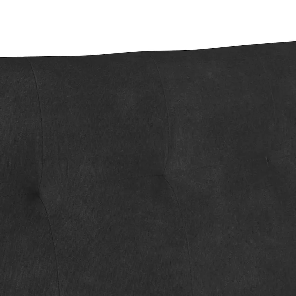 Chesterfield Bench Velvet Black 112x65.5x75 cm