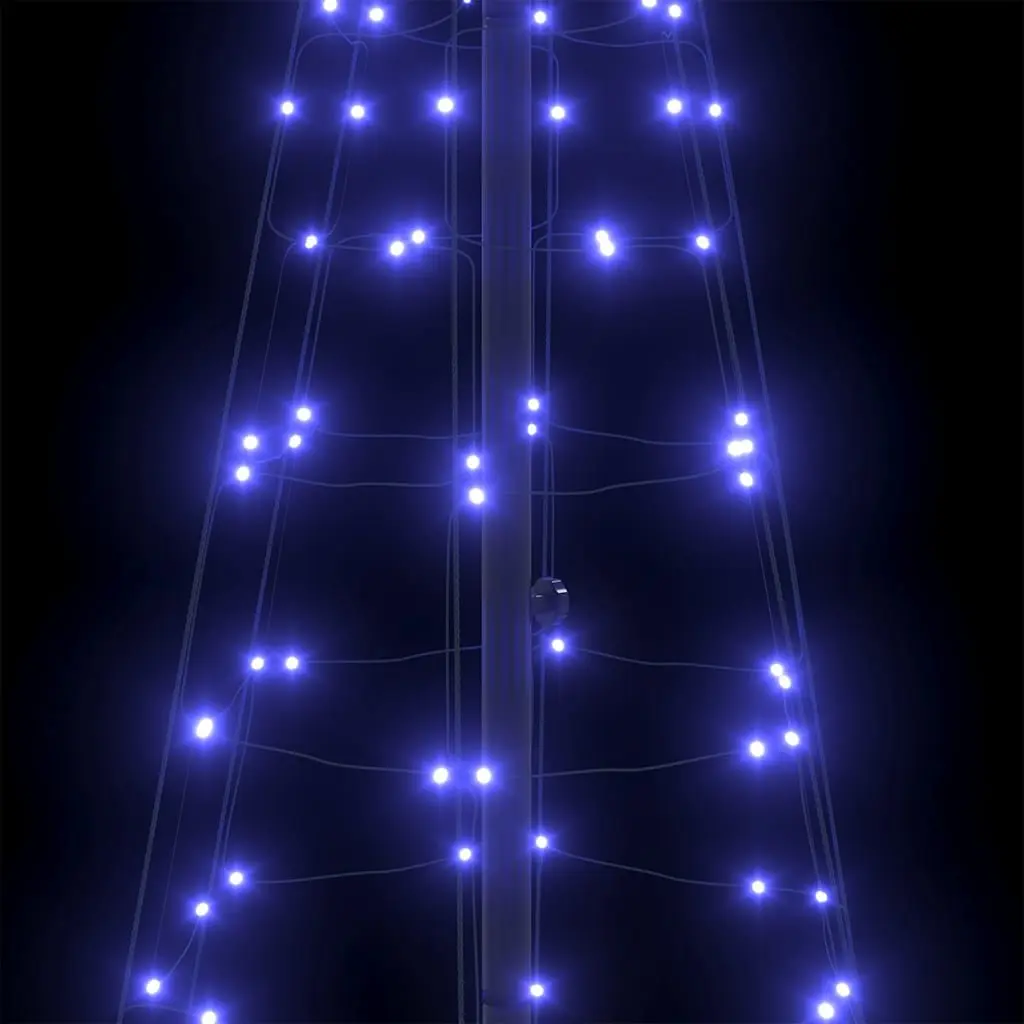 250cm Blue LED Christmas Tree with Ground Spikes