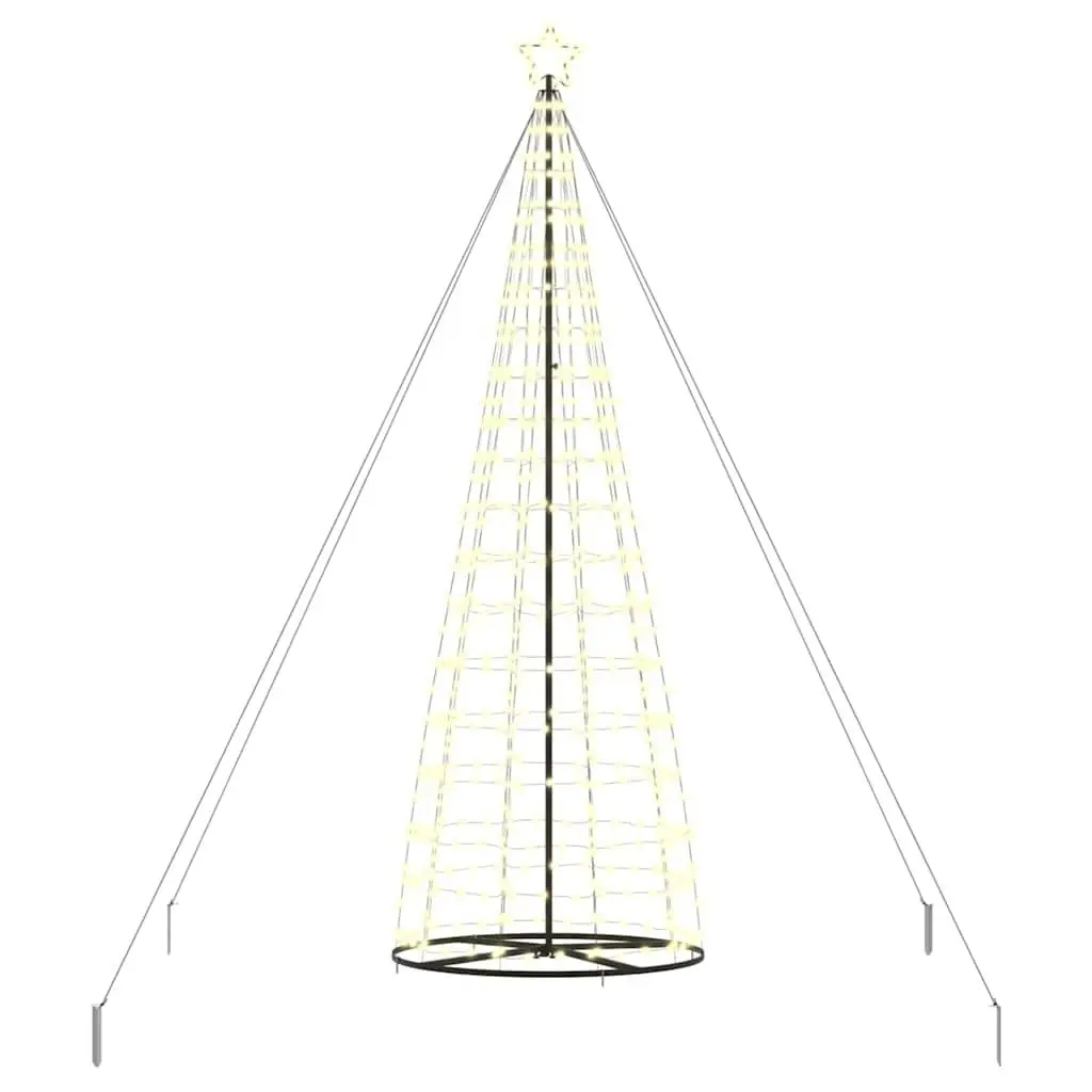 LED Christmas Tree with 8 Flash Modes in Warm White