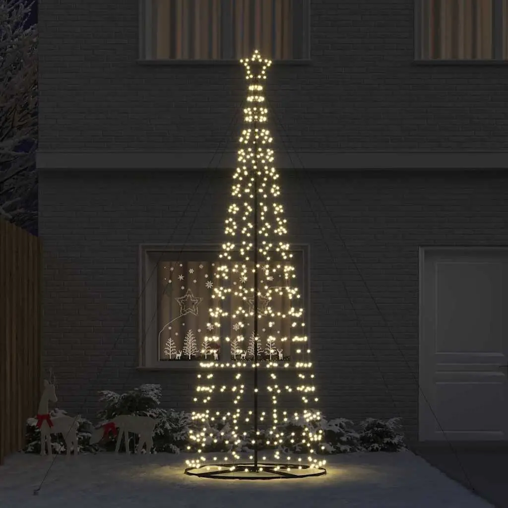 LED Christmas Tree with 8 Flash Modes in Warm White