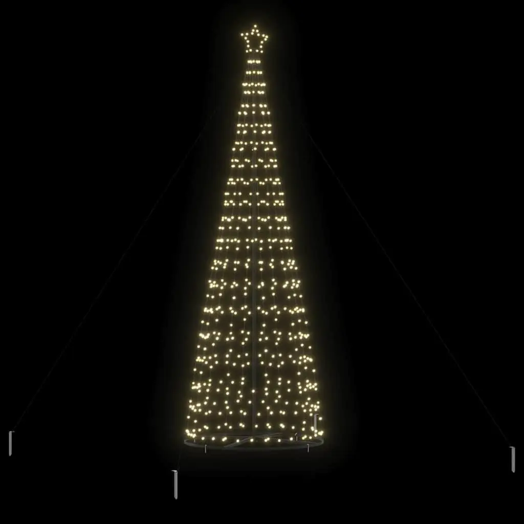 LED Christmas Tree with 8 Flash Modes in Warm White