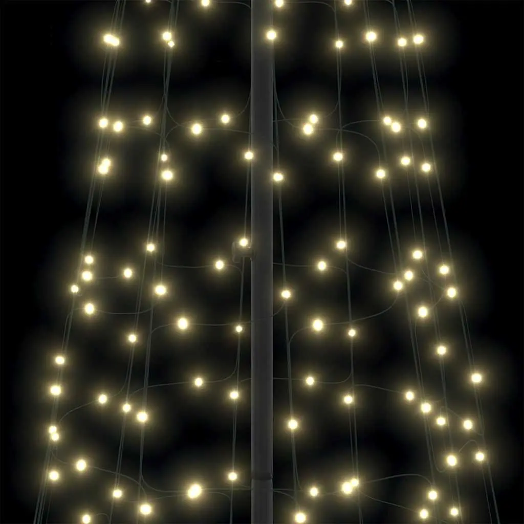 LED Christmas Tree with 8 Flash Modes in Warm White