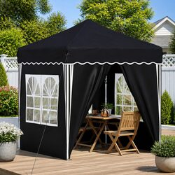 Durable Pop-up Party Tent 195x195x245cm Anthracite