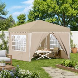 Premium Cream Pop-up Party Tent 288x288x245cm