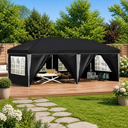 Sturdy Anthracite Pop-up Party Tent, 575 x 288 x 245 cm