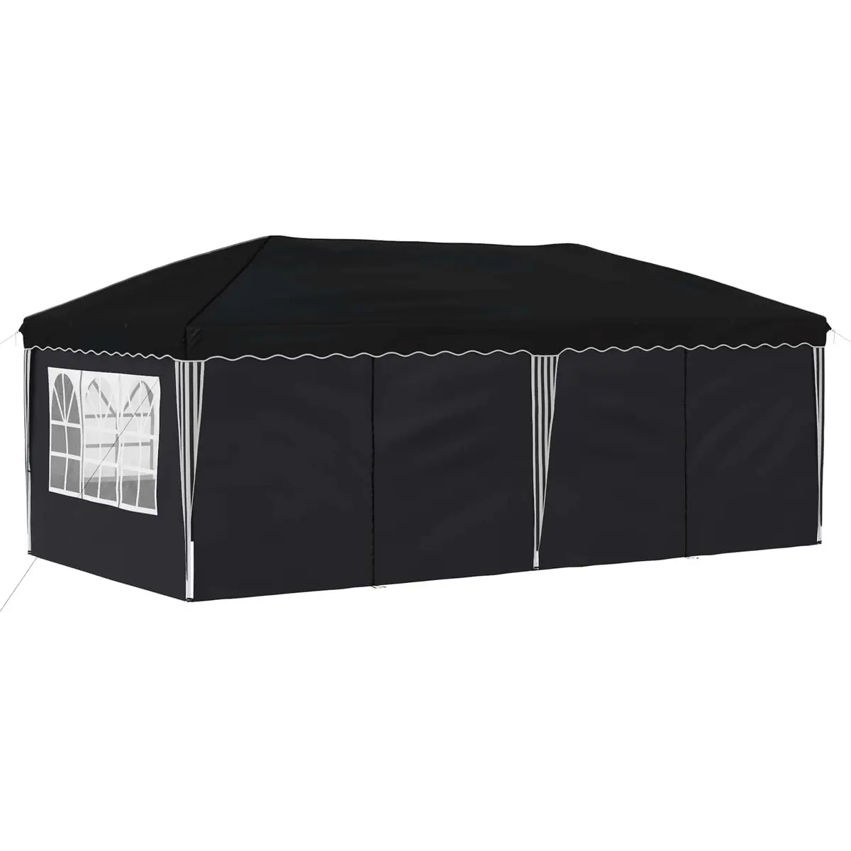 Anthracite Pop-up Party Tent, 575 x 288 x 245 cm
