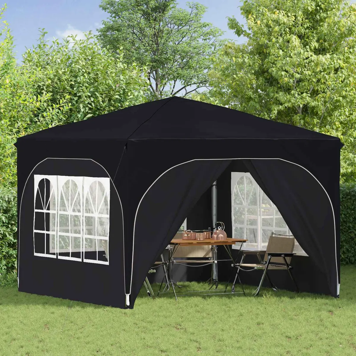 Pop-up Party Tent 290x290cm Adjustable Height