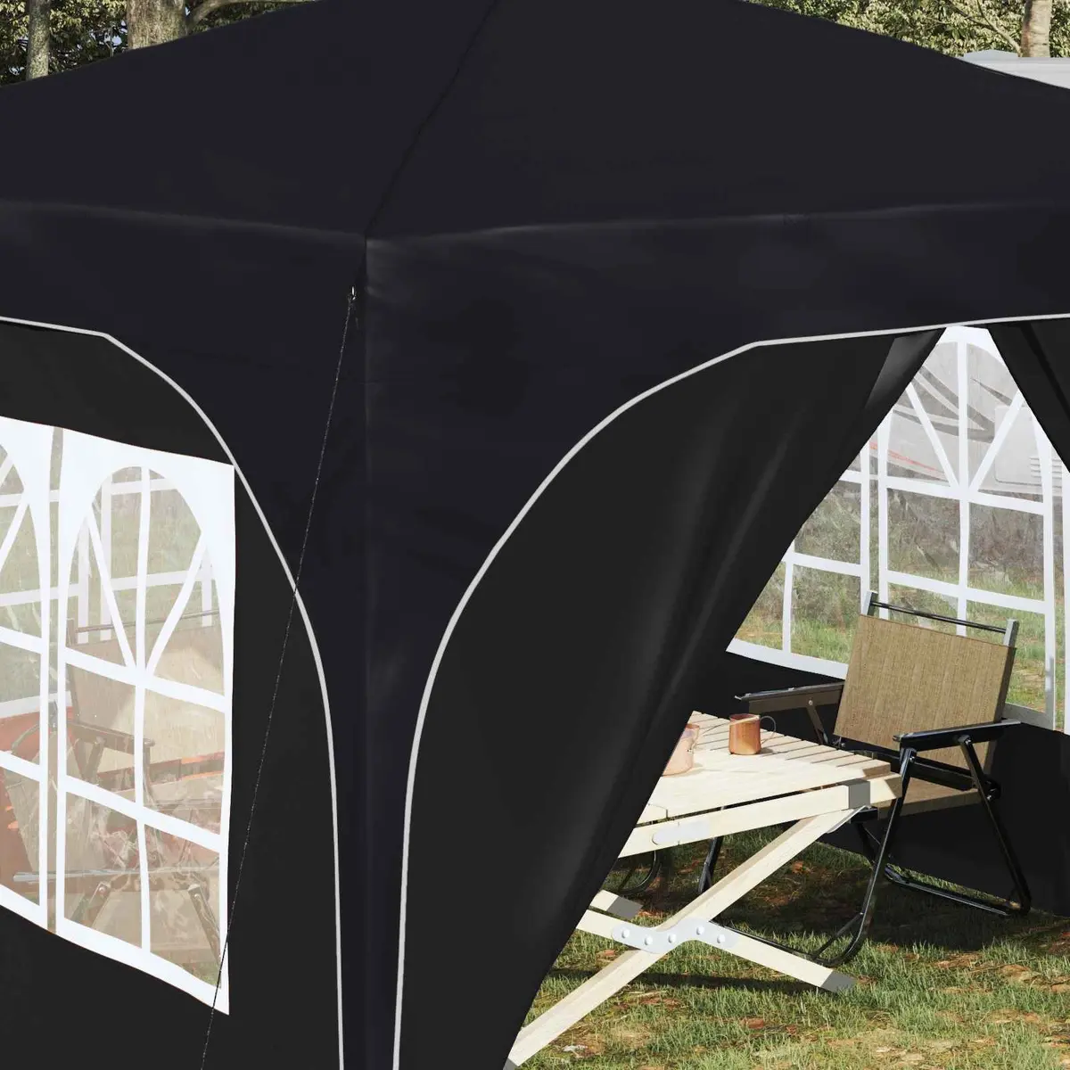 Pop-up Party Tent 290x290cm Adjustable Height