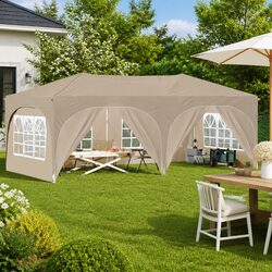 Sturdy Pop-up Party Tent 575 x 288 x 245 cm Cream