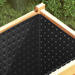 High-Quality Black Drainage Sheet 2 pcs 1 x 20 m HDPE