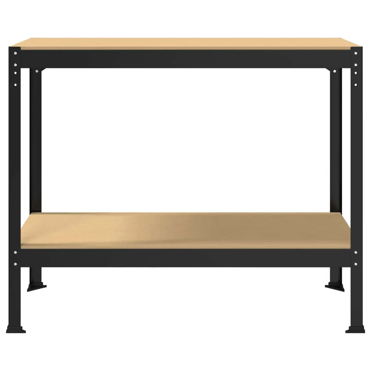 Workbench Engineered Wood Metal Frame 115 x 55 x 91 cm Black
