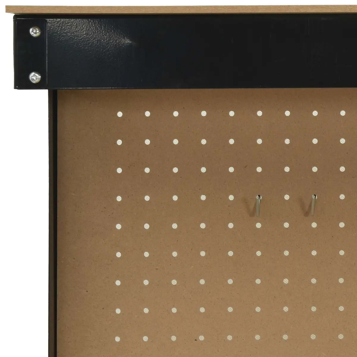Workbench Engineered Wood Metal Frame Black 81 x 41 x 145 cm