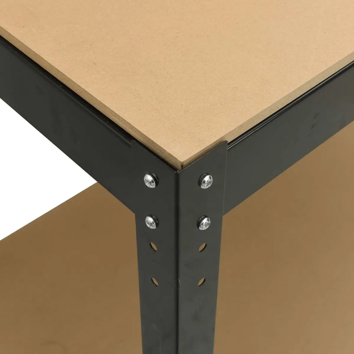 Workbench Engineered Wood Metal 81 x 41 x 91 cm Black