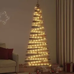 Elegant 210cm Hanging Christmas Tree with 130 LEDs