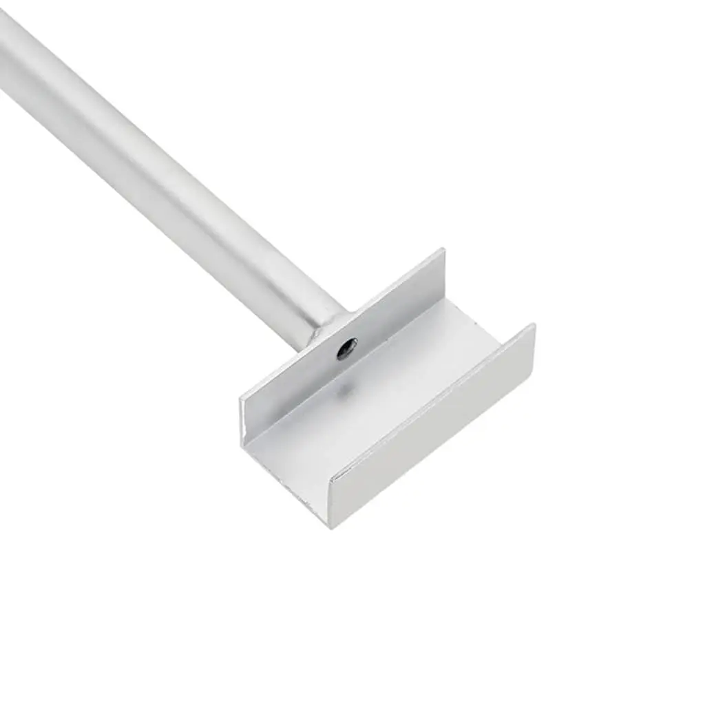 Tarpaulin Bracket Aluminum Adjustable 102-155cm Silver 4 Piece