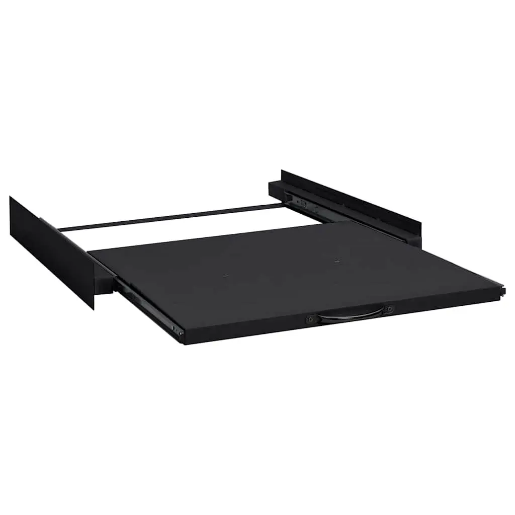 Washing Machine Shelf Steel 60x60x8 cm Black