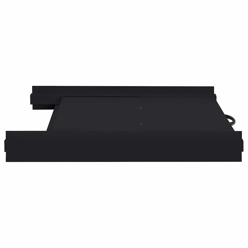 Washing Machine Shelf Steel 60x60x8 cm Black