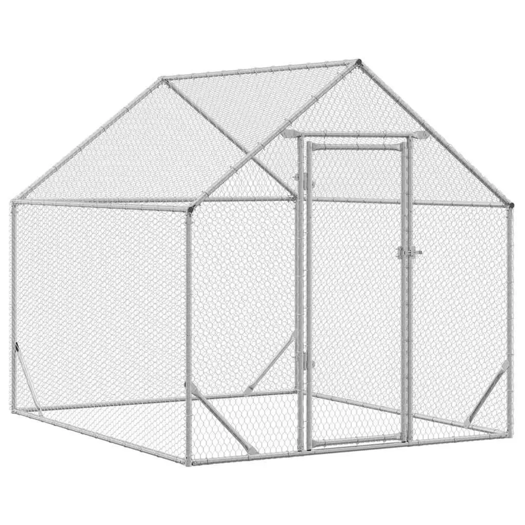 Galvanised Steel Chicken Cage 200 x 170 x 177 cm