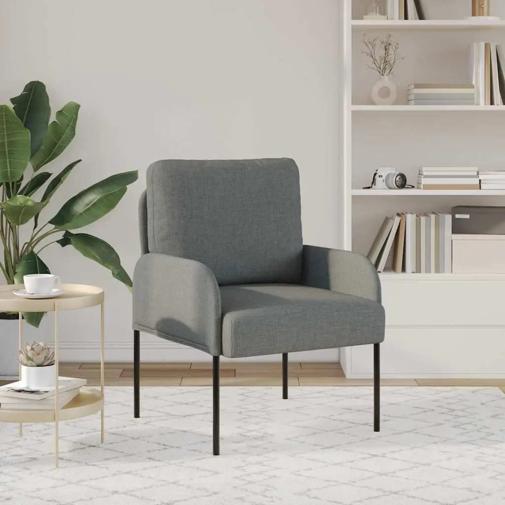 Modern Grey Sofa with Cushion 55cm Plywood Base Living Room Furniture