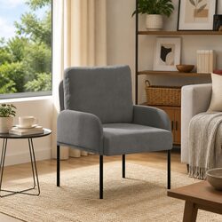 Durable Grey Sofa with Cushion for Modern Living Rooms