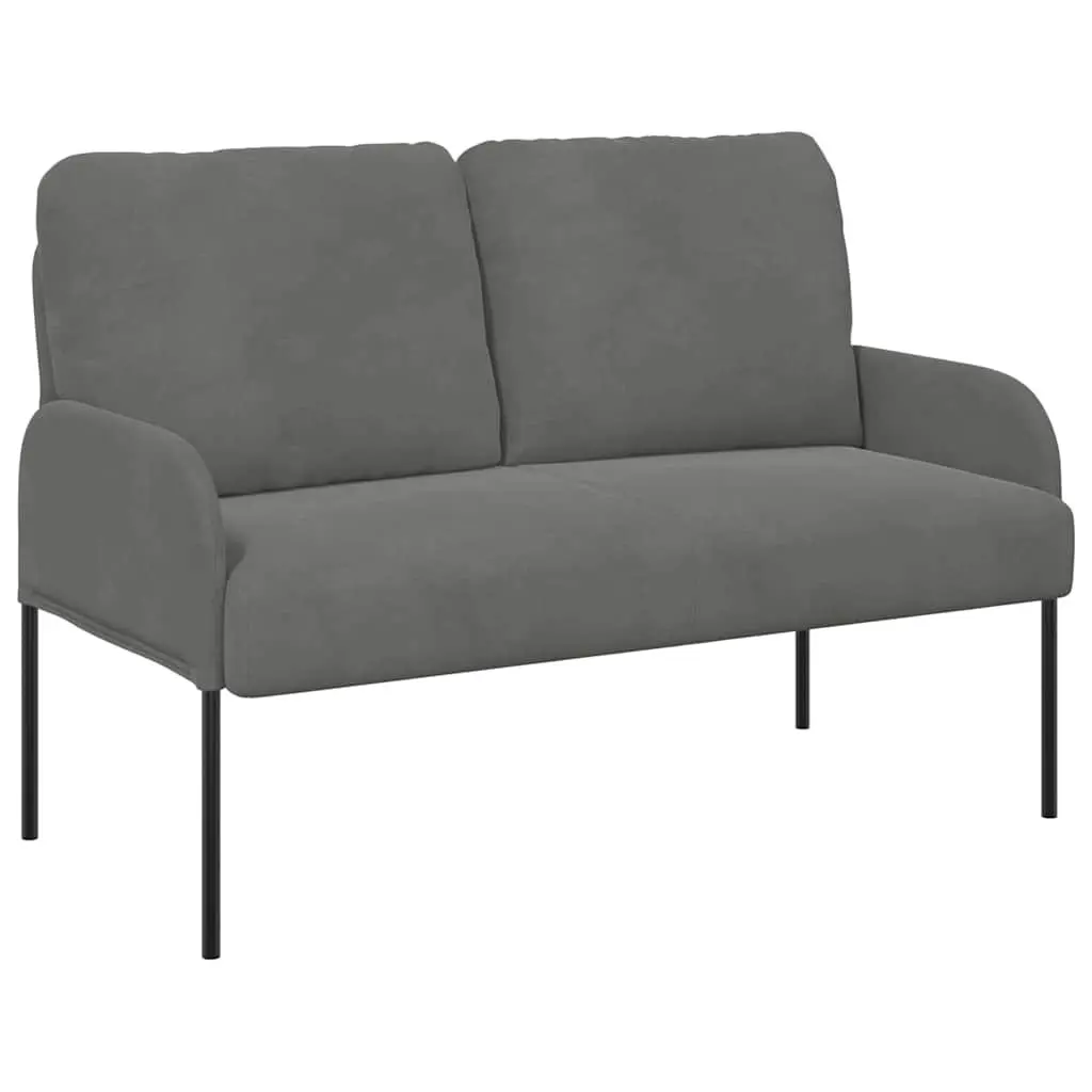 Grey Sofa 110cm with Bullnose Cushions