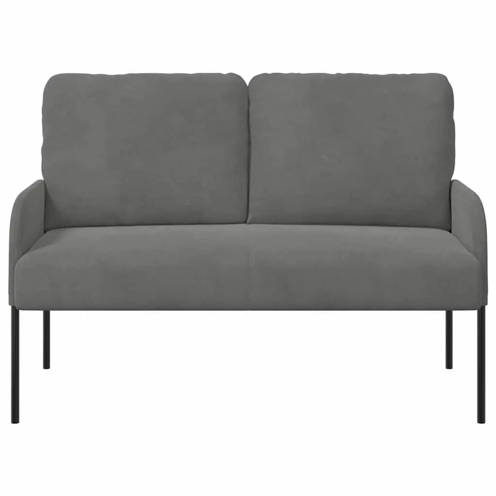 Grey Sofa 110cm with Bullnose Cushions