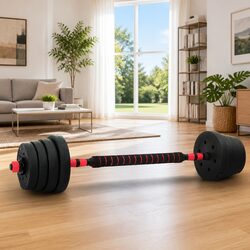 Premium 30kg Adjustable Dumbbell Barbell Set for Home Use