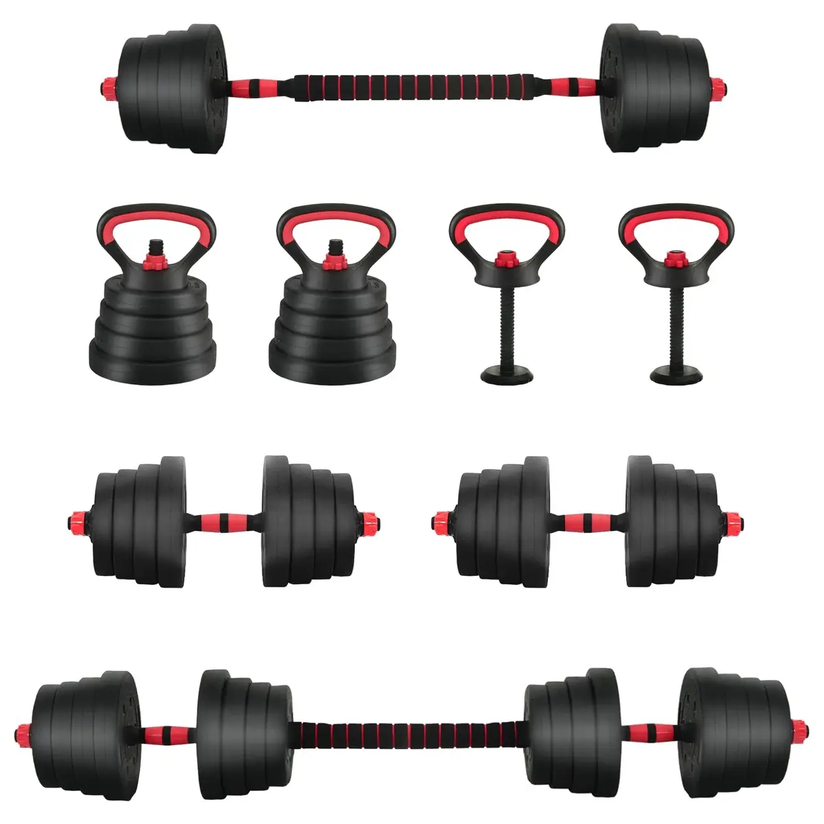 Adjustable Dumbbell and Kettlebell Set 30kg
