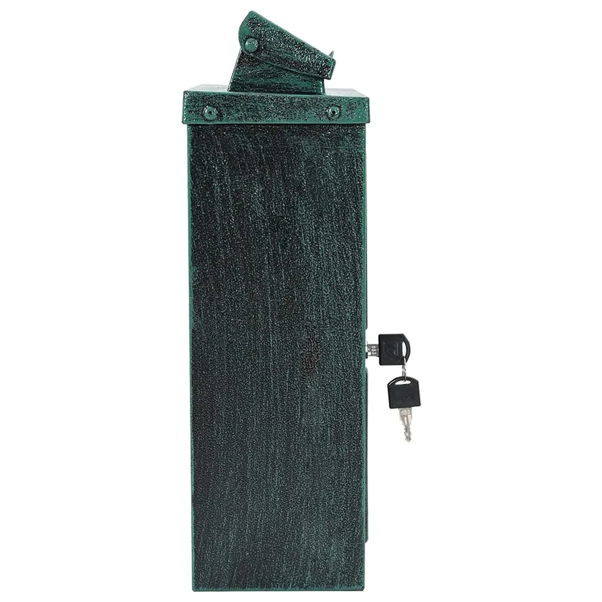 Vintage Green Wall Mounted Mailbox for Outdoor Use