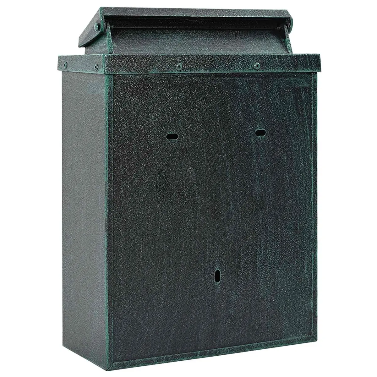 Vintage Green Wall Mounted Mailbox for Outdoor Use