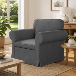 Stylish Grey Fabric Sofa with Modular Design