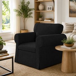 Stylish Black Modular Sofa with Durable Build for Living Rooms