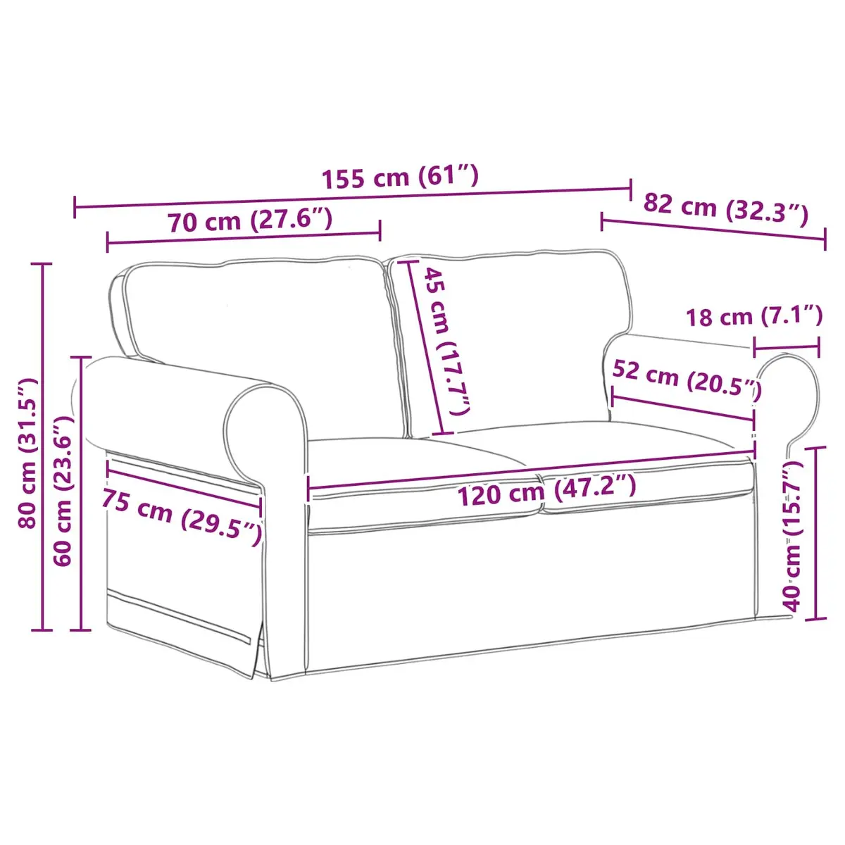 Modern Sofa Grey Modular Lounge Couch Living Room Furniture Clean Lines Design