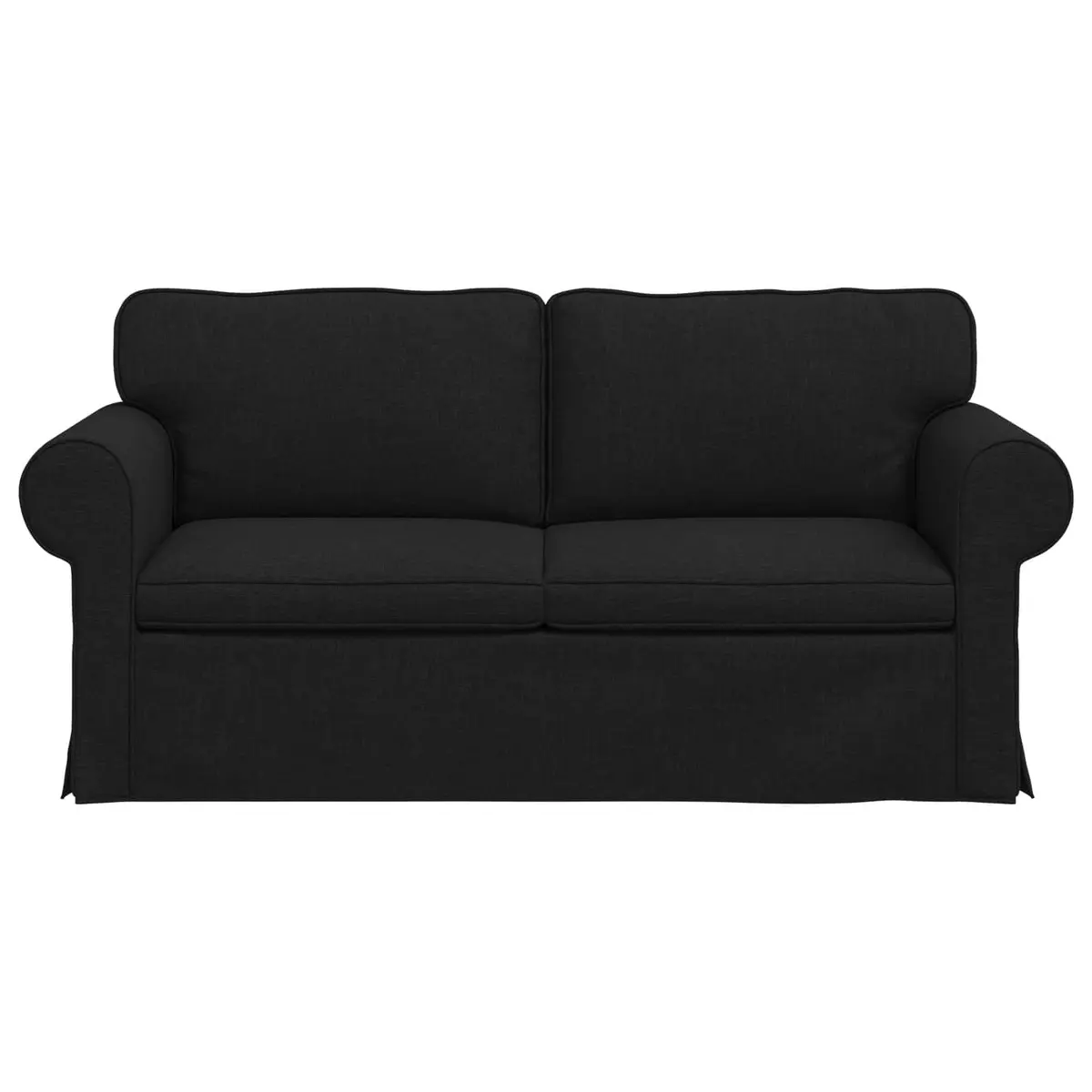 Sofa Fabric Modular Black 175 x 82 x 80 cm
