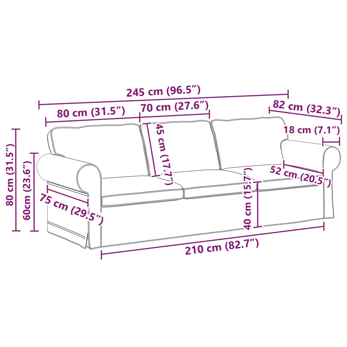 Grey Modular Sofa with Durable Metal Frame