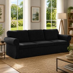 Stylish Black Modular Sofa for Modern Living Rooms