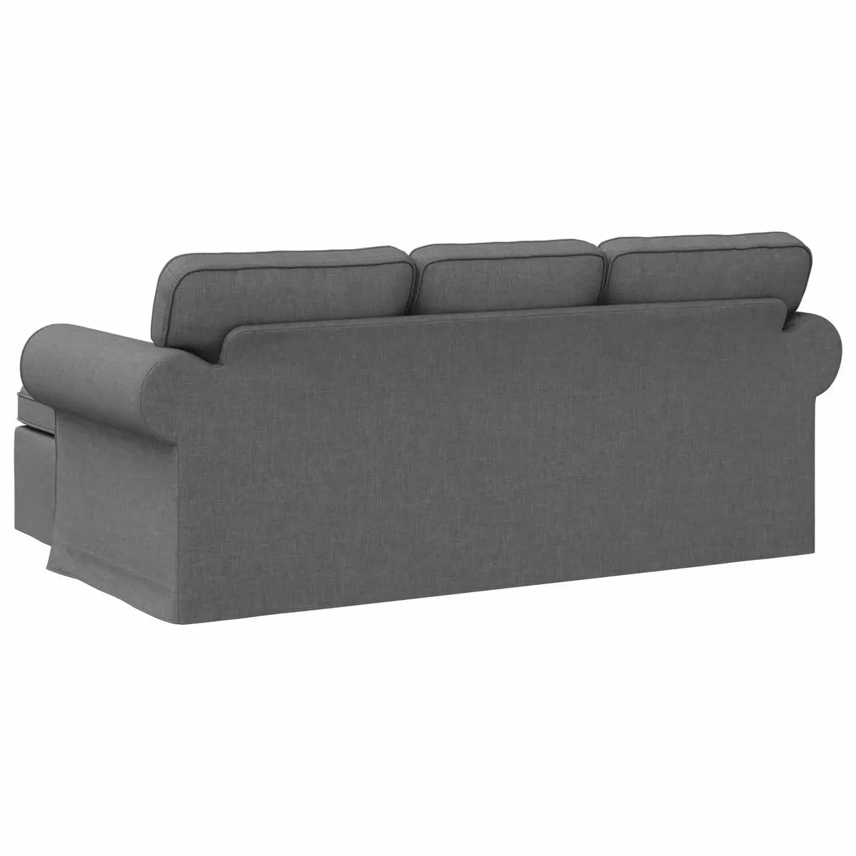 Sofa Fabric 195cm Dark Grey Modern