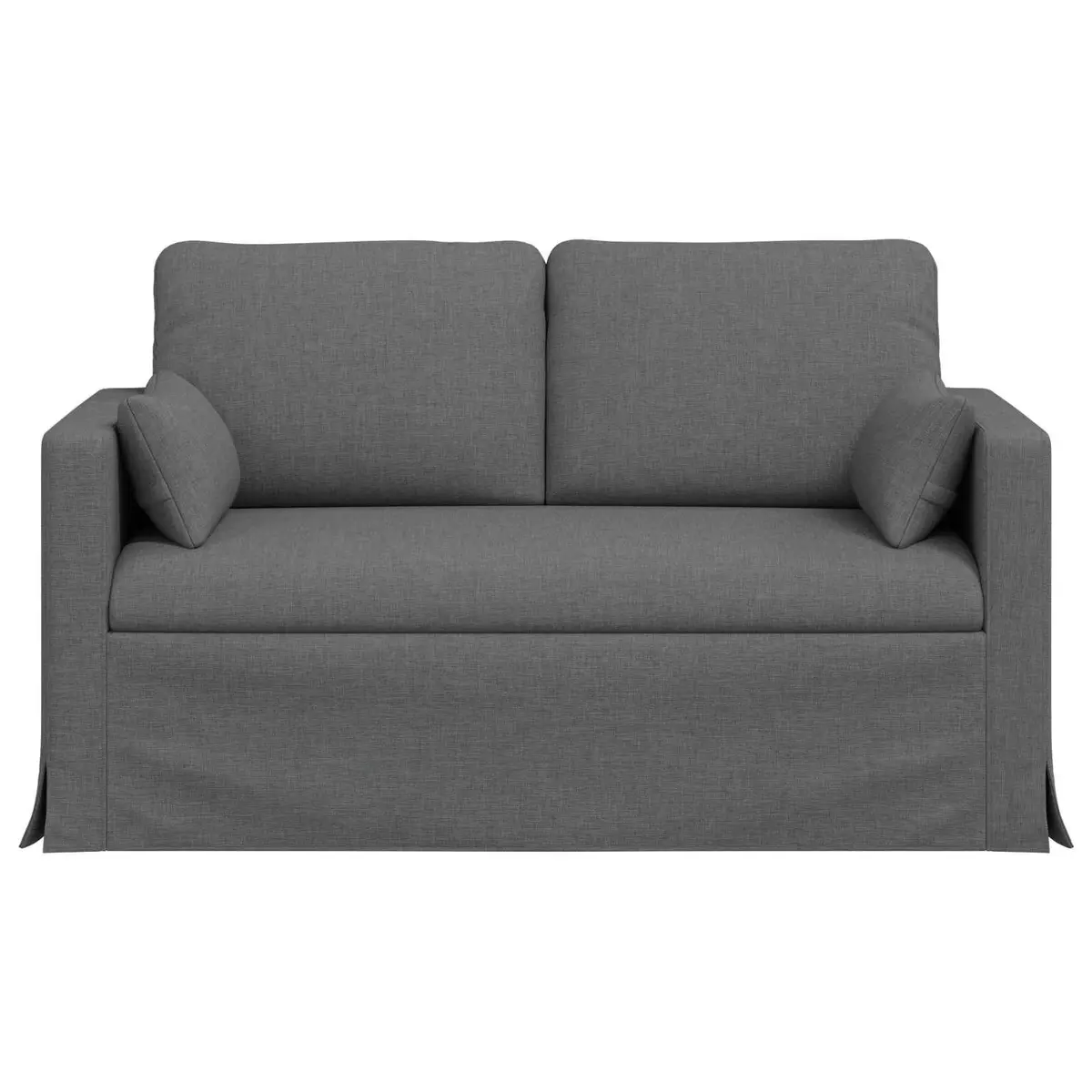 Sofa Fabric 139cm Grey Modern Modular Living Room Sectional Couch