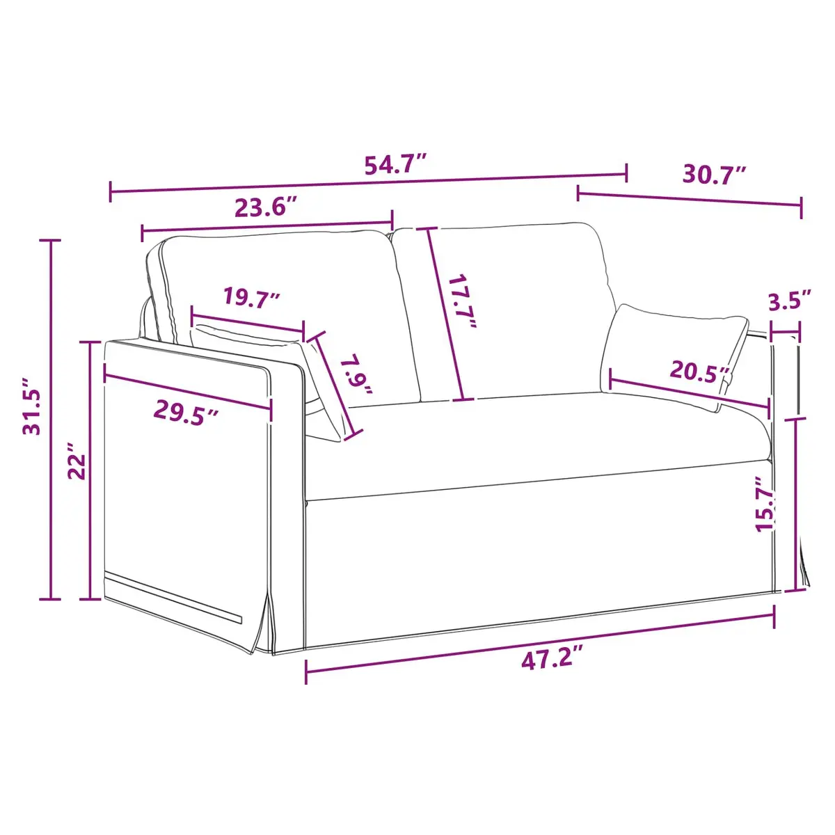 Sofa Fabric 139cm Grey Modern Modular Living Room Sectional Couch