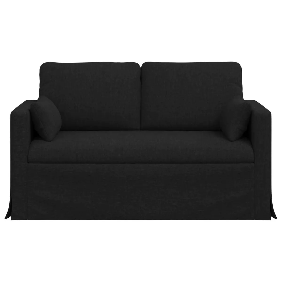 Black Fabric Sofa 139x78x80cm Modular Lounge Seating Living Room Furniture