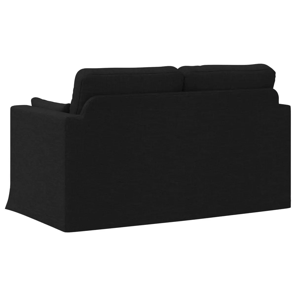 Black Fabric Sofa 139x78x80cm Modular Lounge Seating Living Room Furniture