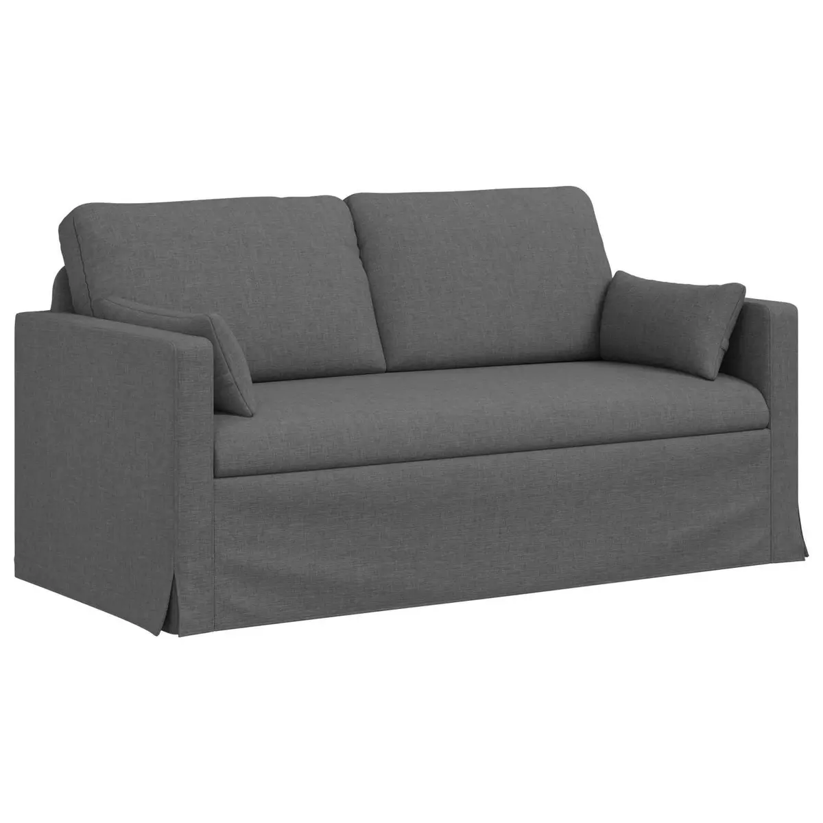 Sofa Fabric 158cm Grey Modern Modular Living Room Couch