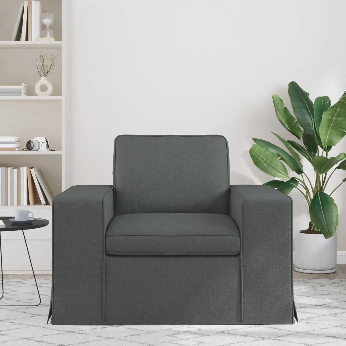 Modern Modular Sofa Grey Fabric Sectional Living Room Lounge Furniture