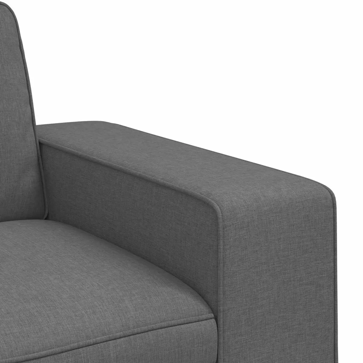 Modern Modular Sofa Grey Fabric Sectional Living Room Lounge Furniture