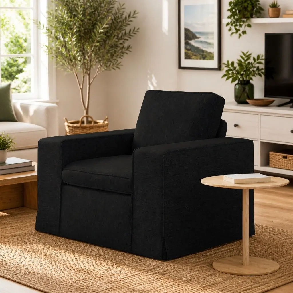 Black Modular Sectional Sofa for Contemporary Spaces