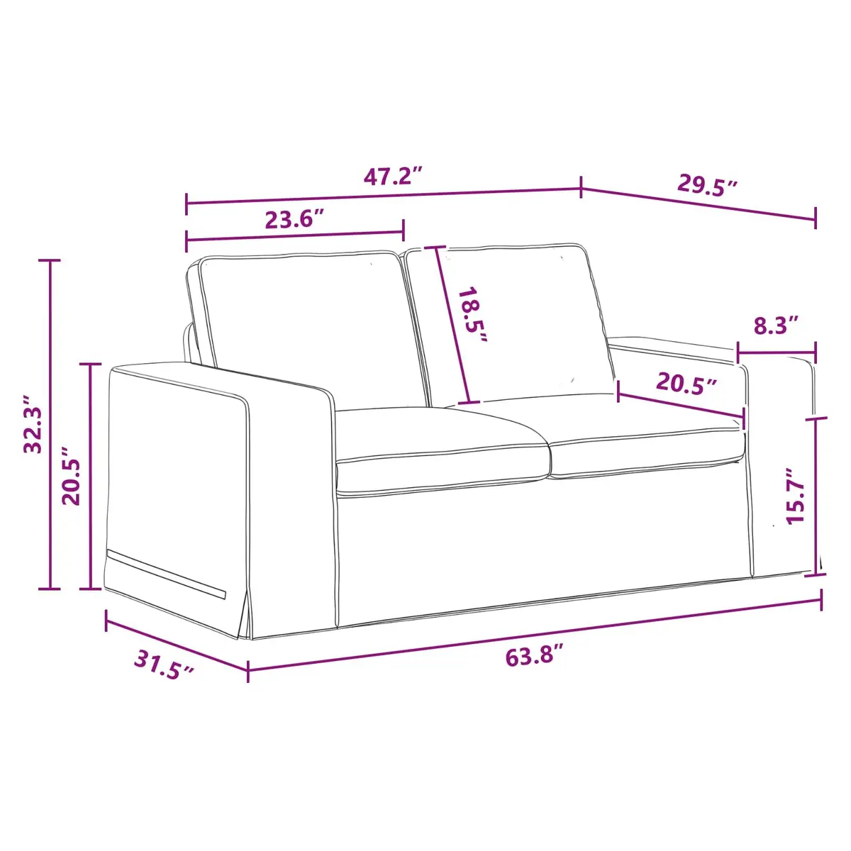 Modular Sofa Metal Grey 162x80x82cm Engineered Wood Breathable Fabric