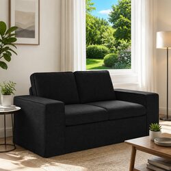 High-Quality Black Modular Sofa for Modern Living Spaces