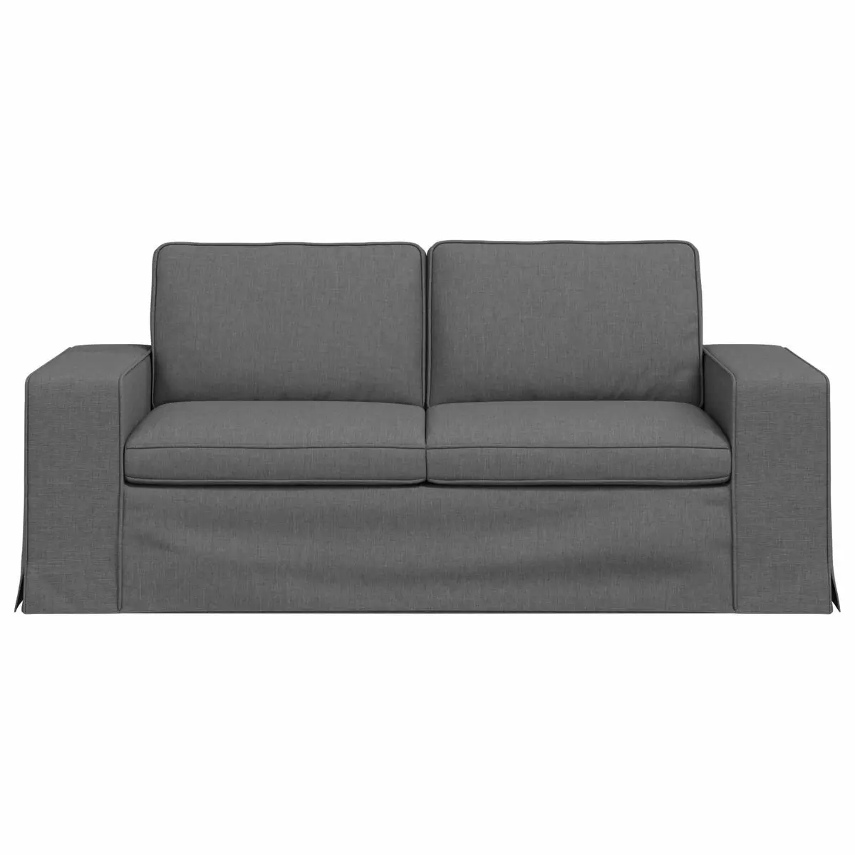 Dark Grey Modular Sofa with Metal Frame