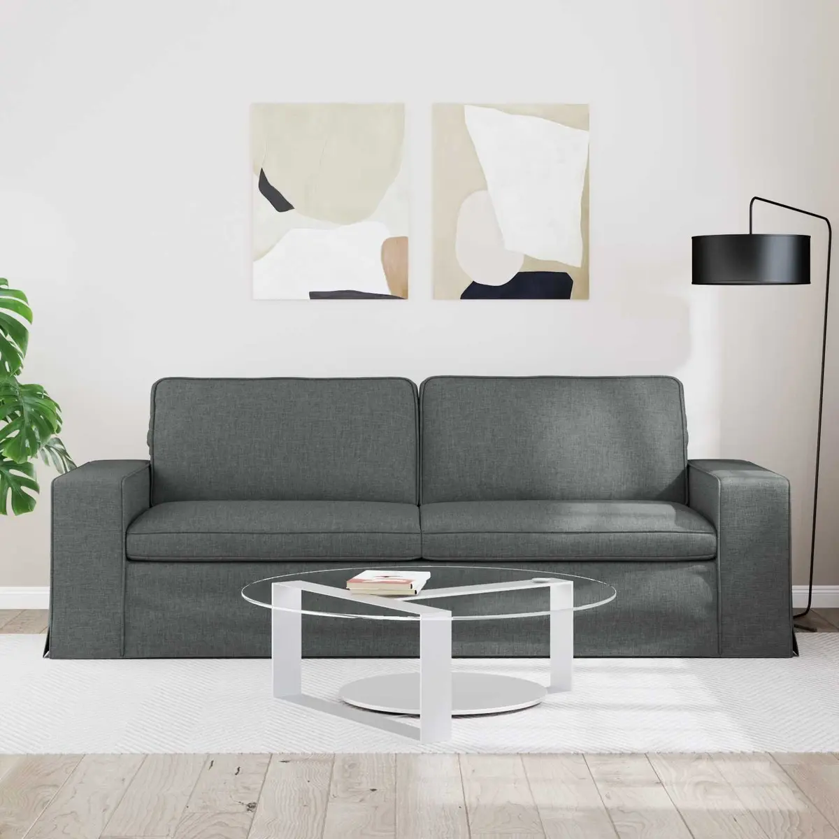 Grey Modular Sectional Sofa for Living Rooms